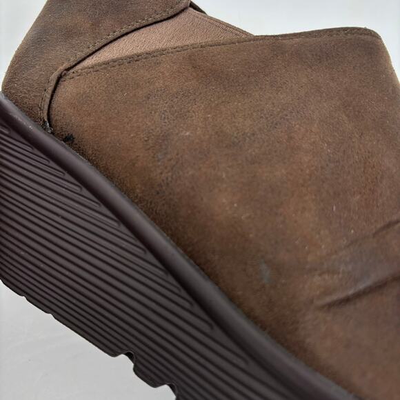 Skechers Wedge Booties Slip On Ankle Boots 10 Air Cooled Memory Foam Parallel - Picture 5 of 10